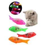 hyd Kedi Oyuncağı Sesli Işıklı Yürüyen Hareketli Oyuncak Balık Çok Renkli,01255HYD23243588