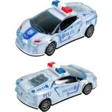 HYD Kırılmaz Korumalı Sesli Işıklı Oyuncak Polis Arabası Renkli Çek Bırak Sürtmeli Model