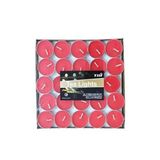 hyd Kırmızı Tealight Yuvarlak Mum Set 50'Li Kırmızı
