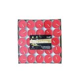 Hyd Kırmızı Tealight Yuvarlak Mum Set 50'Li