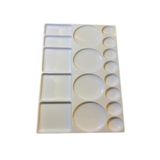 HYD Palet Dikdörtgen Resim Paleti 16X20 cm