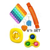 hyd Popit 6'Lı Stres Giderici Eğitici Oyuncak Set