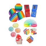 Hyd Stres Giderici Set 1 Popit 1 Zeka Küpü 1 Stres Yayı 1 Beyin Şekilli Stres Topu 1 Tetris Atari