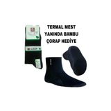 hyd Termal Mest - Su Geçirmez -Thermal Mest Bambu Çorap Hediye Siyah,01255HYD23244630