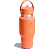 Hydro Flask Geniş Kapak Pipetli Seyahat Tipi Termos 710 ml (24 Oz) - Nectar Turuncu