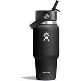 Hydro Flask Geniş Kapak Pipetli Seyahat Tipi Termos 710 ml - Siyah - Standart
