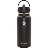 Hydro Flask Wide Flex Straw Termos 945 ml Siyah, Uzun Süre Sıcak/soğuk Tutar, Dayanıklı Çelik Yapı,