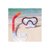 Hydro Swim Şnorkel Set 7+ 14 Yaş Arası Kırmızı Siyah Renk