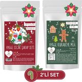 Hygge Foods Evde Süper Yılbaşı - Sıcak Şarap Seti & Zencefilli Gingerbread Ince Kurabiye Mix - Beyaz Şeker Içermez - Limited Edition