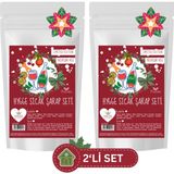 Hygge Foods Hygge Sıcak Şarap Hazırlama Seti Premium Meyve ve Baharat Karışım - Limited Edition - 2'li Paket - Mulled Wine Set - Yılbaşı Seti - 2 Adet