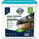 Hygrex Cafe Restoran Otel Masa Temizlik Havlusu Fresh Kokulu Islak Kova Mendil 250 Adet