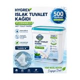 HYGREX Islak Tuvalet Kağıdı 500 Adet %100 Selüloz Suda Çözünen Tuvalete Atılabilen Flushable Kova
