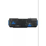 Hyk-46 Gamy Siyah Usb Mavi Tuşlu Q Gaming Kablolu Oyuncu Klavyesi