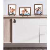 Hyl 3 Adet Ahşap Ayaklı Resim Çerçevesi 13x18 Resme Uygun ( Camsız)