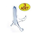 HYL Çerçeve Tabak Teşhir Ayağı Stand Pleksi Stand 9cmx11cm Şövalye Şeffaf Pleksi 3 Adet