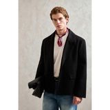 HYMAN Erkek Oversize Blazer Ceket - Siyah