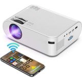 Hymark 1080P Mini Taşınabilir Wifi Ios & Android Telefon Yansıtma P62 Model Projeksiyon Cihazı - Beyaz