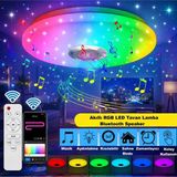 Hymark Akıllı Tavan Smart Life Rgb LED Lamba Bluetooth Müzik 60W 220V Dekoratif Aydınlatma - Beyaz