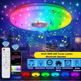 Hymark Akıllı Tavan Smart Life Rgb Led Lamba Bluetooth Müzik 60w 220v Dekoratif Aydınlatma Çok Renkli