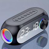 HyMark Bluetooth S8 RGB Led Işıklı Dijital Saat Alarm Şarjlı Hoparlör MP3 FM Radyo Çok Fonksiyonlu Speaker