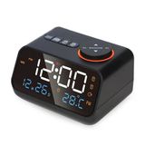Hymark Dekoratif Led Dijital Saat Fm Radyo 2 Alarm Sıcaklık Ve Nem Göstergeli Şarjlı Pilli Saat