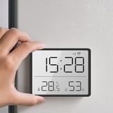 Hymark Mıknatıslı Lcd Dijital Ekran 9x7 Cm Pilli Mini Saat Alarm