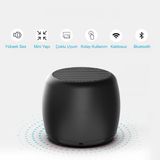 Hymark Mini Bluetooth Ses Bombası Hoparlör Mini Boyut Yüksek Ses Wireless Speaker - Siyah
