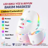 HyMark Yüz ve Boyun Güzellik Cihazı LED Yüz Maskesi Foton Maskesi 7 Renkli Cilt Bakım