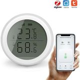 Hymark Zigbee Tuya Akıllı Yaşam Uygulaması Sıcaklık Nem Sensörü LCD Ekran App Kontrol Alexa Google Home - 1 Adet