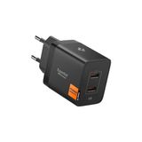 Hype Store 47W Usb-C 2 Port Mini Hızlı Şarj Aleti Pps 2.0 Desteği/ısı Düşürücü Gan Pro Destekli Akım Korumalı Güç Adaptörü & & iPad & MacBook Type-C - ACH09457 - Kestane Akaju - Option-1