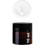 Hype Store Afracam Mini Amber Cam Kavanoz, 10 ml Hacimli, Sızdırmaz Kapaklı, Krem ve Kozmetik Saklama Kutusu, B - Standart