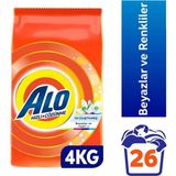Hype Store Alo-4 kg Kar Çiçeği Ferahlğı Beyazlar ve Renkliler Hızlı Çözülme Toz Deterjan
