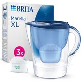 Hype Store Brıta Marella Xl 3x Maxtra Pro All-In-1 Filtreli Su Arıtma Sürahisi Mavi (3.5 Lt) - Çok Renkli