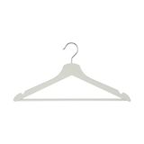 Hype Store "bumerang" Ahşap Elbise Askısı, 8’li Paket, Masif Ahşap, Beyaz