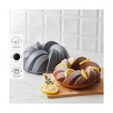 Hype Store Cake Pro Örgü Döküm Kek Kalıbı 26 cm - Option-1 - (ClearEyelets)Black-RadiantOrchid