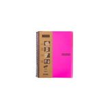 Hype Store Capricorn Neon Serisi, A4, 7 Konulu (5 Kareli, 2 Çizgili) 210 Yaprak Pp Kapaklı Spiralli Defter, Pembe - -- - Option-1