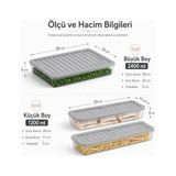 Hype Store Derin Dondurucu 3 Parça Plastik Saklama Kabı Seti, 4800ML, Buzluk Düzenleyici Şeffaf Kap, Buzdolabı Gıda Erzak Kapaklı Depolama Kutusu, 2400ML ve 1200ML X2 (Antrasit, 2400, Mililitre) - 0 Siyah - Option-1