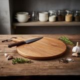 Hype Store Doğal Akasya Ağacı Sunum ve Servis Tahtası, Doğal Akasya Tahtası Saplı, Et, Peynir, Ekmek, Sebze ve Meyve Servis Tepsisi Için Ahşap Mutfak Doğrama Tahtası (26 * 35 * 1.5cm) - Option-1 - 51R-Turuncu