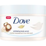 Hype Store Dove Vücut Peelingi Macadamia Fındığı ve Pirinç Sütü 225 ml Beyaz - Standart