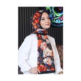 Hype Store Gül Desen Çok Renkli Soft Pamuk Şal - Ahşap