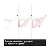 Hype Store Lazer Ölçüm Cihazı Tc-Ld 30 R (Maks. 30 M Ölçüm Aralığı, Ölçüm Modları: Mesafe, Alan, Hacim, Sürekli Ölçüm, LCD Ekran, Otomatik Kapanma, Piller Dahil Değildir) - Option-1