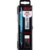 Hype Store Mekanik Kurşun Kalem, Uç ve Silgi Seti, 0,7 mm Kalem, 2b Uç, Orta Boy Silgi, Açık Mavi, 3'lü Set - -- - Option-1