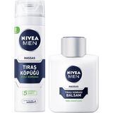 Hype Store Nıvea Men Erkek Hassas Tıraş Köpüğü 200ML ve Tıraş Sonrası Balsam Hassas 100 Ml, Hassas Ciltlere Öze - Standart