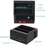 Hype Store PX-2390 893U3 Offline Clone USB 3.0 Ide Sata HDD Docking Station, 2.5/3.5 Inç Harddisk Okuyucu, Sata Ide Disk Klonlama Istasyonu, Kart Okuyucu ve 2x USB 2.0 Hub Özellikli Harici HDD Dock - 0 - Siyah - Option-1
