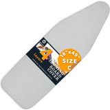 Hype Store Savuk 4 Katmanlı Ütü Masası Kılıfı,ütü Masası Örtüsü,ütü Masası Bezi,silikon Kaplı Isı Dayanıklı 55X135 cm Gri Renk - Option-1 - 001-Renkli