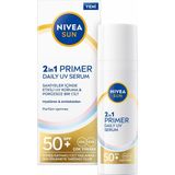Hype Store Sun SPF50 Nemlendirici Primer Serum 30ML, Makyaj Bazı, Hyaluron, Antioksidan, Yüksek Güneş Koruyucu - Çok Renkli