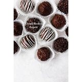 Hype Store Trend Hediye Sepeti Takribi 200 Adet Küçük Boy Beyaz Truff Çikolata Kağıdı, Muffin Kek Kalıbı, Lokum