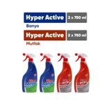 Hyper Active Mutfak Temizleyici 750 Ml Banyo Temizleyici Sprey 750 Ml