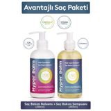 Hyper Balm Saç Bakım Balsamı + Saç Bakım Şampuanı 2'li Paket 2X250 Ml.