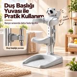 Hyper Group Panda Figürlü Ayarlanabilir Bebek Banyo Oturağı Duş Başlığı Yuvalı Kaymaz Taban 6 Ay+